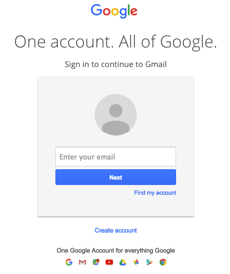 Zulip log in Google login